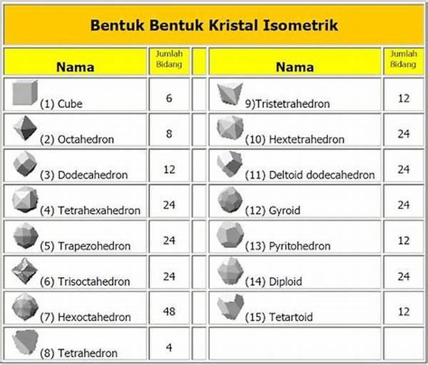 Bentuk Kristal Dalam Kimia Anorganik