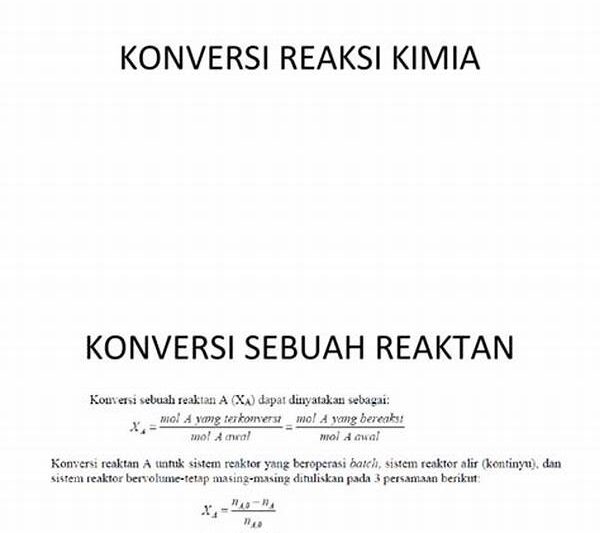 Konversi Kimia